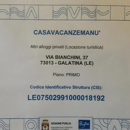Hébergement de vacances Casa Vacanze Manu *